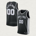 Maglia San Antonio Spurs Personalizzate Icon Nero