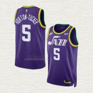 Maglia Talen Horton-Tucker NO 5 Utah Jazz Classic 2023-24 Viola