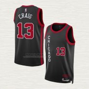 Maglia Torrey Craig NO 13 Chicago Bulls Citta 2023-24 Nero