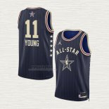 Maglia Trae Young NO 11 Atlanta Hawks All Star 2024 Blu