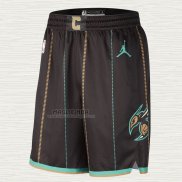 Pantaloncini Charlotte Hornets Citta 2022-23 Nero