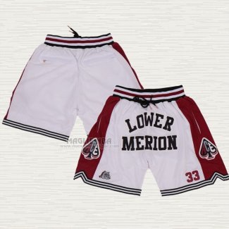 Pantaloncini Kobe Bryant Lower Merion Bianco