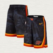 Pantaloncini Oklahoma City Thunder Citta 2023-24 Nero