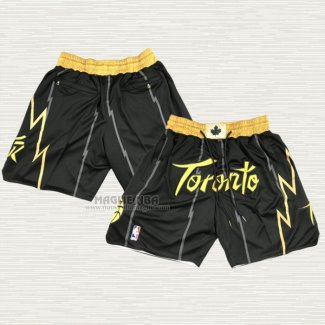 Pantaloncini Toronto Raptors Citta Just Don 2021-22 Nero