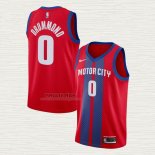 Maglia Andre Drummond NO 0 Detroit Pistons Citta 2019-20 Rosso