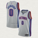 Maglia Andre Drummond NO 0 Detroit Pistons Statement Grigio