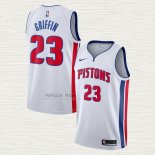 Maglia Blake Griffin NO 23 Detroit Pistons Association Bianco