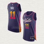 Maglia Bol Bol NO 11 Phoenix Suns Citta Autentico 2023-24 Viola