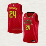 Maglia Bruno Fernando NO 24 Atlanta Hawks Statement Rosso