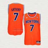 Maglia Carmelo Anthony NO 7 New York Knicks Arancione