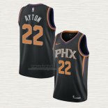 Maglia Deandre Ayton NO 22 Phoenix Suns Statement 2021 Nero