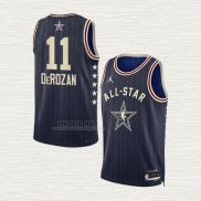 Maglia Demar Derozan NO 11 Chicago Bulls All Star 2024 Blu