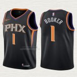 Maglia Devin Booker NO 1 Bambino Phoenix Suns Statement 2017-18 Nero