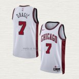 Maglia Goran Dragic NO 7 Chicago Bulls Citta 2022-23 Bianco