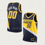 Maglia Indiana Pacers Personalizzate Citta 2021-22 Blu