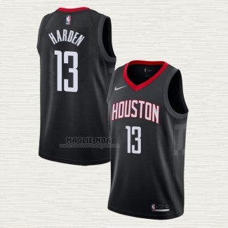 Maglia James Harden NO 13 Houston Rockets Statement Nero