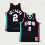 Maglia Jason Williams NO 2 Memphis Grizzlies Hardwood Classics Throwback Nero