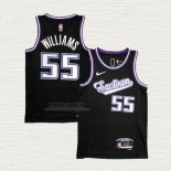 Maglia Jason Williams NO 55 Sacramento Kings Citta 2021-22 Nero