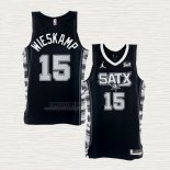 Maglia Joe Wieskamp NO 15 San Antonio Spurs Statement 2022-23 Nero