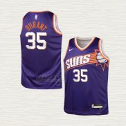 Maglia Kevin Durant NO 35 Bambino Phoenix Suns Icon 2023-24 Viola