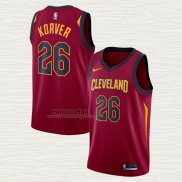 Maglia Kyle Korver NO 26 Cleveland Cavaliers Icon Rosso