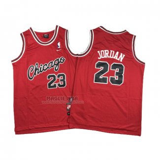 Maglia Michael Jordan NO 23 Bambino Chicago Bulls Rosso 3