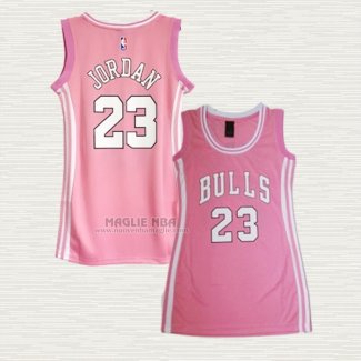 Maglia Michael Jordan NO 23 Donna Chicago Bulls Icon Rosa