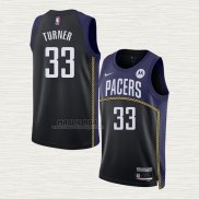 Maglia Myles Turner NO 33 Indiana Pacers Citta 2022-23 Blu