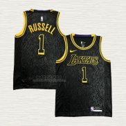 Maglia NO 1 Los Angeles Lakers Mamba 2021-22 Nero D'Angelo Russell