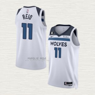 Maglia Naz Reid NO 11 Minnesota Timberwolves Association Bianco