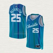 Maglia P. J. Washington NO 25 Charlotte Hornets Citta 2021-22 Blu