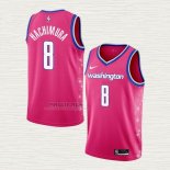 Maglia Rui Hachimura NO 8 Washington Wizards Citta 2022-23 Rosa