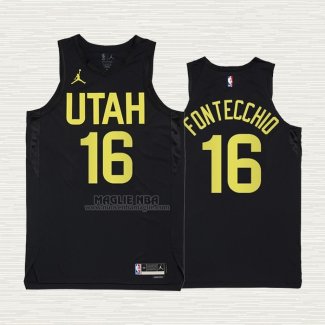 Maglia Simone Fontecchio NO 16 Utah Jazz Statement 2022-23 Nero