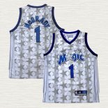 Maglia Tracy McGrady NO 1 Orlando Magic Throwback Bianco