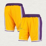 Pantaloncini Los Angeles Lakers Mitchell & Ness Giallo