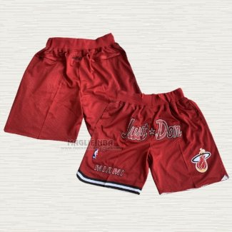 Pantaloncini Miami Heat Just Don Rosso 2