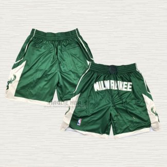 Pantaloncini Milwaukee Bucks Just Don Verde