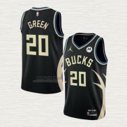 Maglia A.C. Green NO 20 Milwaukee Bucks Statement 2022-23 Nero