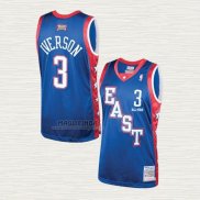 Maglia Allen Iverson NO 3 All Star 2004 Blu