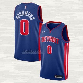 Maglia Andre Drummond NO 0 Detroit Pistons Icon Blu