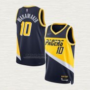 Maglia Brad Wanamaker NO 10 Indiana Pacers Citta 2021-22 Blu