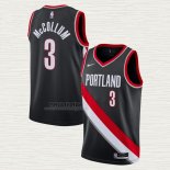 Maglia C.J. McCollum NO 3 Portland Trail Blazers Icon 2020-21 Nero