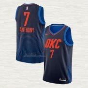 Maglia Carmelo Anthony NO 7 Oklahoma City Thunder Statement Blu