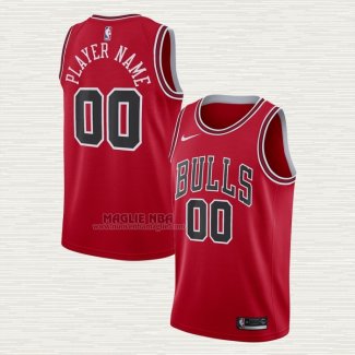 Maglia Chicago Bulls Personalizzate Icon Rosso