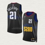 Maglia Collin Gillespie NO 21 Denver Nuggets Citta 2023-24 Nero