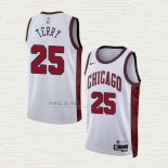 Maglia Dalen Terry NO 25 Chicago Bulls Citta 2022-23 Bianco