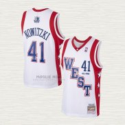 Maglia Dirk Nowitzki NO 41 All Star 2004 Bianco