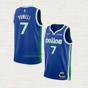 Maglia Dwight Powell NO 7 Dallas Mavericks Citta 2022-23 Blu