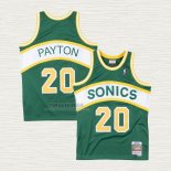 Maglia Gary Payton NO 20 Seattle SuperSonics Throwback Historic Verde