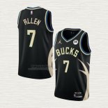 Maglia Grayson Allen NO 7 Milwaukee Bucks Statement 2022-23 Nero